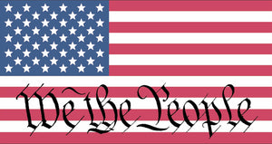 We The People American Flag USA Truck Laptop Car Window Bumper Sticker Model3P5 - OwnTheAvenue