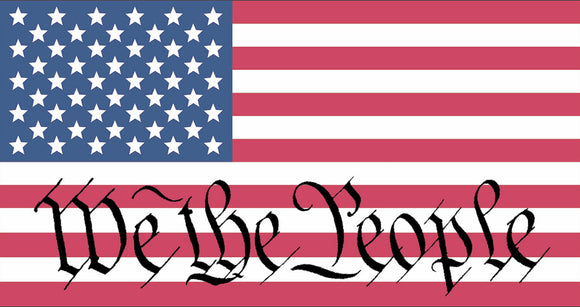 We The People American Flag USA Truck Laptop Car Window Bumper Sticker Model3P5 - OwnTheAvenue