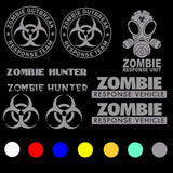 Zombie Response Team Vehicle Decal Sticker Kit Pack Lot of 10 Choose color (zP) - OwnTheAvenue