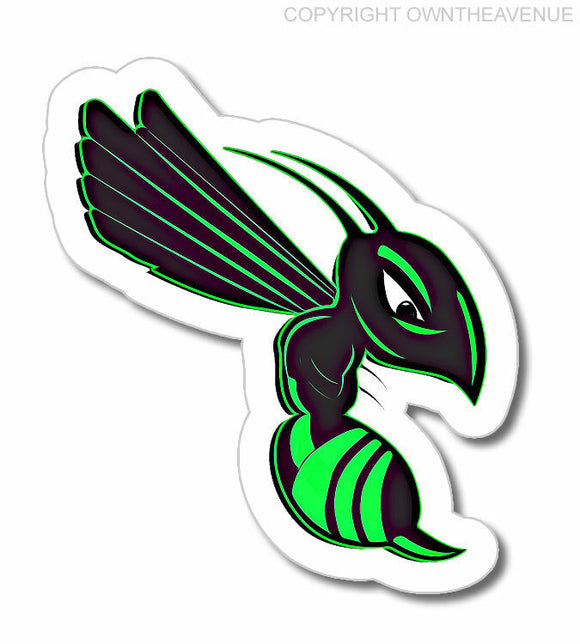 Green Hornet Bee Car Truck Hot Rod Auto Window Bumper Vinyl Sticker - Right Face - OwnTheAvenue