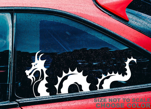 Loch Ness Monster Dragon Serpent Funny JDM Race Drift Car Truck Decal Sticker - OwnTheAvenue