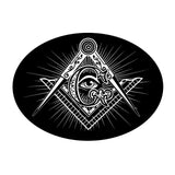 Freemason Mason Masonic Illuminati Eye Vinyl Decal Sticker 5" Choose Style - OwnTheAvenue
