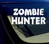 Zombie Hunter Sticker Decal 8"- CHOOSE COLOR - OwnTheAvenue