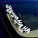 2x Joker Hahaha Serious Super Bad Evil Body Windshield Car Sticker Decal 16" Wht - OwnTheAvenue