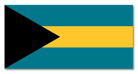 Bahamas Country Flag Car Truck Window Bumper Vinyl Sticker Decal 4