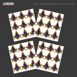 36 Pack Masonic Compass Sticker Decal - 1" License Plate Decal Model: 87388