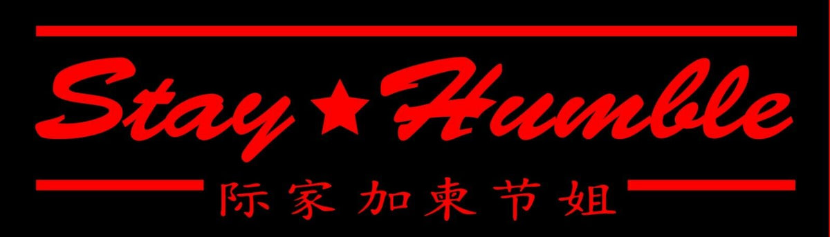 Gy Graphics 'Stay Humble Slow Lowered' JDM License Plate Frame – Custom Kanji, Universal Fit