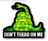 Gadsden Flag Don't Tread On Me Snake Auto Decal Sticker Digital Print 6" Inch