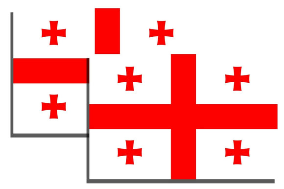 Georgia GA Flag 2 Pack Vinyl Stickers - OwnTheAvenue