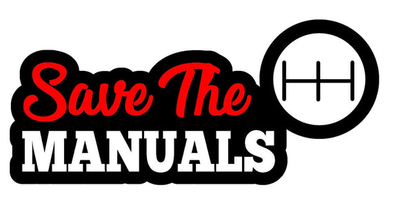Save the manuals sticker shift racing JDM Funny drift car window sticker decal - OwnTheAvenue