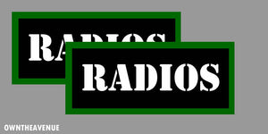 Radios Labels 3.5" x 1.50" stickers decals Ammo Storage (2PACK) - OwnTheAvenue