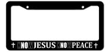 Know Jesus Know Peace Christian Christ License Plate Frame