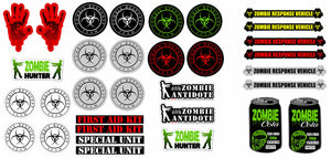 5 Random Zombie Response Team Zombies Apocalypse Vinyl Sticker Decals - Model: 893732