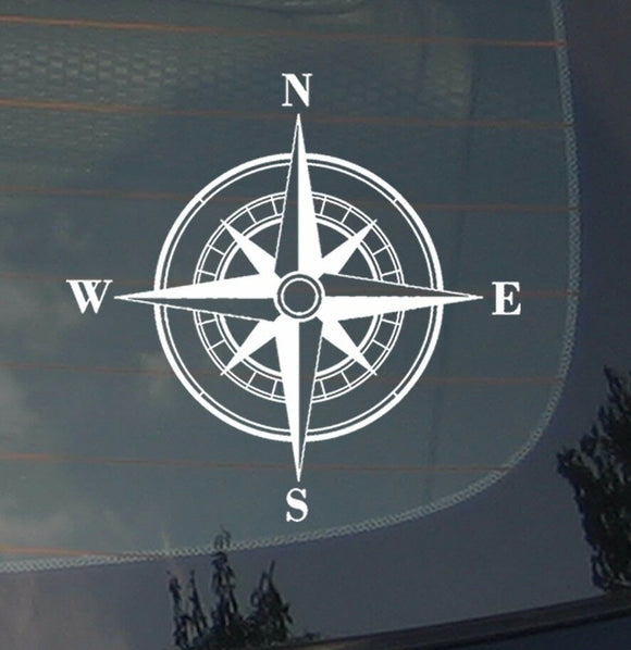 Rose Compass Sticker Decal Vinyl Off Road Sailing Boating Mud 4x4 Buggy 3.7