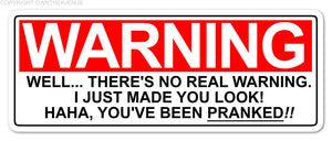 Warning, You Looked LOL Prank Meme Joke JDM Drifting Racing Vinyl Decal Sticker - OwnTheAvenue