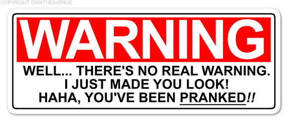 Warning, You Looked LOL Prank Meme Joke JDM Drifting Racing Vinyl Decal Sticker - OwnTheAvenue