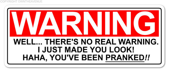 Warning, You Looked LOL Prank Meme Joke JDM Drifting Racing Vinyl Decal Sticker