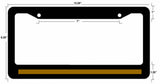 Support Dispatcher Police License Plate Frame Thin Gold Line Emergency - OwnTheAvenue