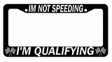 JDM I'm Not Speeding, I'm Qualifying Drift Low Turbo Black License Plate Frame V - OwnTheAvenue