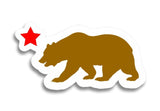 California Bear And Star Printed JDM Racing Drifting Decal Sticker 6" Inches Long - Model: 4782