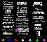 JDM 20 Random Car Sticker Decal Pack Lot Low Funny Euro JDM Boost Drift - OwnTheAvenue