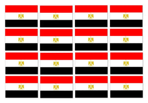 x12 Egypt Egyptian Country Flag Car Truck Window Bumper Laptop Sticker Decal 2" - OwnTheAvenue