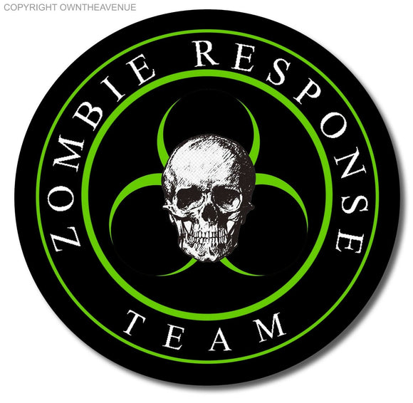 Zombie Response Team Skull Funny Zombies Apocalypse Vinyl Sticker Decal 4