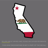 Cali Bear State Sticker Decal California 5" JDM #DigiPrint (CaliBearStateFC) - OwnTheAvenue