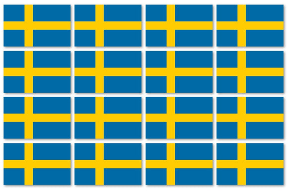 x12 Sweden Swedish SE Flag Car Truck Window Bumper Laptop Vinyl Sticker Decal 2