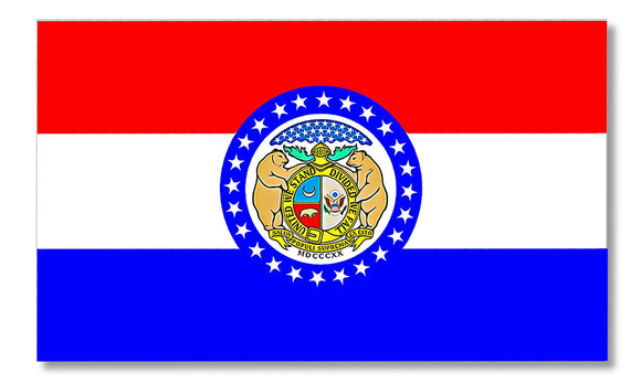 Missouri MO State Flag Car Truck Window Bumper Laptop Cooler Cup Sticker Decal - OwnTheAvenue