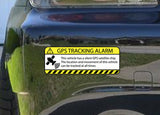 x10 Warning GPS Tracking Alarm Decal Anti-Theft Decal Stickers for Car (yellow) - OwnTheAvenue