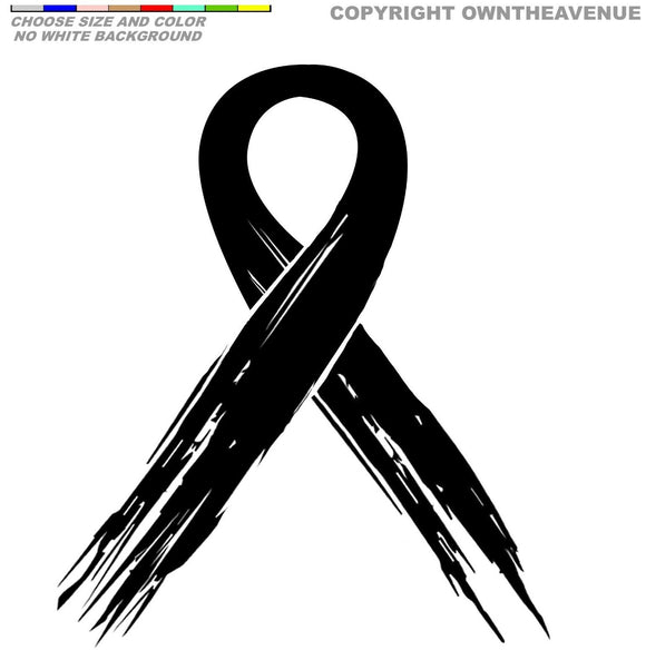 Cancer Ribbon Breast Cancer Awareness Car Truck Decal Vinyl Sticker Choose Color - Model: D-038 - OwnTheAvenue