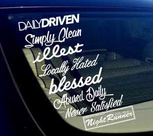 JDM Decal Bomb Sticker Pack Lot of 8 Drift Lowered Vinyl Car (8PKNS) - OwnTheAvenue