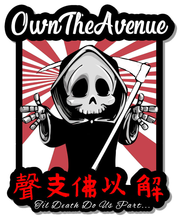 JDM Grim Reaper Japanese Kanji Racing Drifting Japan Vinyl Sticker Decal 4