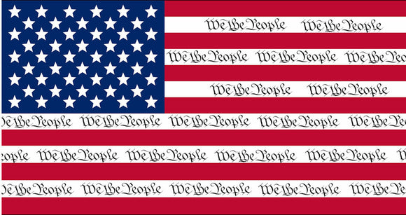 We The People American USA Flag Truck Laptop Car Window Bumper Sticker ModelG74 - OwnTheAvenue