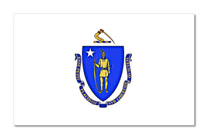 Massachusetts MA Flag Car Truck Window Bumper Cup Laptop Cooler Decal Sticker 4" - OwnTheAvenue