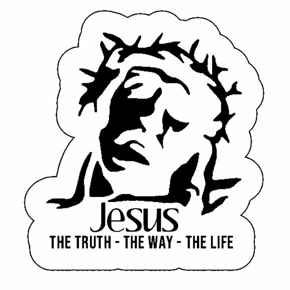 Jesus The Truth, The Way, The Life Christian Christ Vinyl Decal Sticker 4