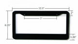 JDM Black Carbon Look License Plate Frame Front & Rear Universal DIY - OwnTheAvenue