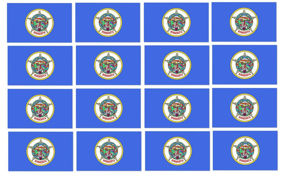 x12 Minnesota MN Flag Car Truck Window Bumper Cup Laptop Cooler Decal Sticker 2
