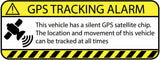 x2 Warning GPS Tracking Alarm Decal Anti-Theft Decal Sticker for Car (GPSyellow) - OwnTheAvenue