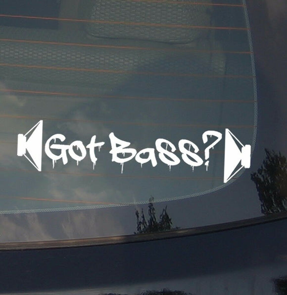 GOT BASS? JDM AUDIO SUBWOOFER AMP DECAL STICKER 7.5