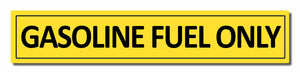 Gasoline Gas Fuel Only Sticker Door Decal Truck Label Tank Vinyl Safety 6" - OwnTheAvenue