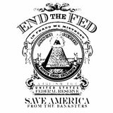 End The Fed NWO Illuminati Eye of Horus Pyramid Dollar Vinyl Sticker Decal 3.5" - OwnTheAvenue