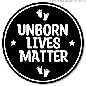 Unborn Lives Matter Anti Abortion Pro Life Car Truck Laptop Cup Sticker Decal 4"
