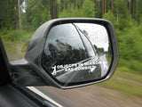 Objects In Mirror Are Zombies Joke Funny Hunting Car Vinyl Sticker Decal 5"