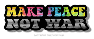 No War Anti War Peace Love Hippie Car Truck Window Bumper Cup Vinyl Sticker 6"