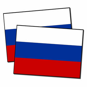 x2 /Two 4” Russian Russia Flag Sticker Decal Vinyl #fdra54 - OwnTheAvenue