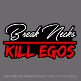Break Necks Gill Egos JDM Auto Drifting Racing Decal Sticker 6" Digital Print #D - OwnTheAvenue