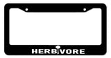 Herbivore Vegan Vegetarian Plants Plant Based Diet Funny License Plate Frame