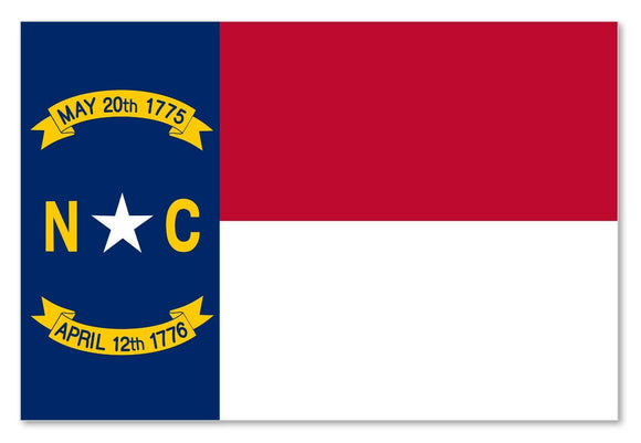 North Carolina NC Flag Car Truck Window Bumper Laptop Cooler Sticker Decal 4